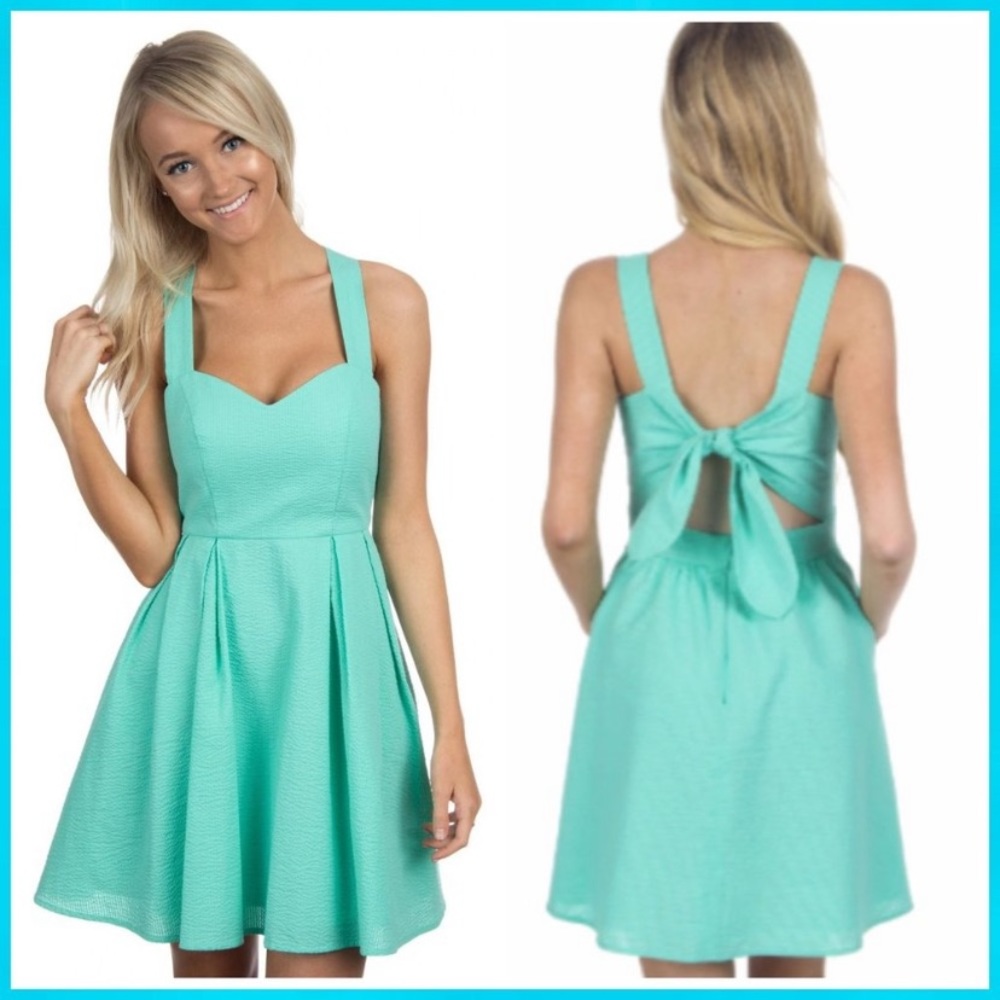 NWT Lauren James Garrison Dress in Seafoam - XS